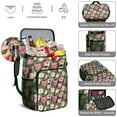 thumbnail image 3 of Exotic Floral Insulated Cooler Backpack, Leakproof Lunch Bag with Tropical Flower Pattern for Hiking and Beach, 3 of 6