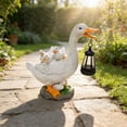 thumbnail image 6 of Solar Garden Duck Statue with Solar Light, Resin Outdoor Lawn Decor for Yard, Courtyard, and Landscape Decoration, 6 of 6