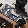 thumbnail image 2 of Long Mouse Pads for Desk,Pioneer Flower Floral Print Pattern Desk Mats on Top Of Desks, Desk Mouse Pad Extra Large with 3mm Non-Slip Base and Stitched Edge for Gaming,Office,Work,Home 35.4"x15.7", 2 of 6
