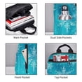 thumbnail image 3 of Honeii Christmas Snow Print Lightweight Backpacks,Carry on Backpack,Durable Backpack for School, Work & Travel, 3 of 7