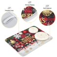 thumbnail image 4 of joogoo Snowflake Checkered Christmas Dish Drying Mat Kitchen Counter Absorbent Drying Pad 16x18 in Drainer Rack, 4 of 8