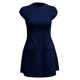 thumbnail image 3 of WILLBEST Vestido De Lino Para Mujer, Nuevo Vestido Ajustado Con Cintura Y Diseño De Bolsillo Y Cuello Redondo De Color Liso Para Mujer, 3 of 3
