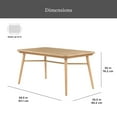 thumbnail image 3 of Better Homes & Gardens Springwood 59.5" Rectangle Dining Table, Natural Wood, 3 of 12