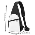 thumbnail image 4 of Disketp Sling Backpack,Multipurpose Crossbody Shoulder Bag Travel Hiking Daypack-White, 4 of 6