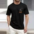 thumbnail image 4 of NAMTYQX Summer Shirts for Men Stretchy Lounge Breathable Crewneck Loose Light Plus Size Graphic Short Sleeve Casual Casual Shirts for Men Black Size XL, 4 of 5