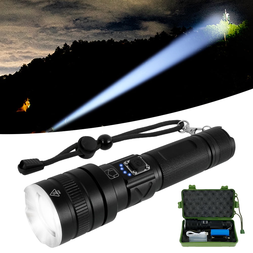8000LM XM-L T6 LED Headlamp Zoomable Headlight Flashlight AA Head Rechargeable 