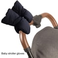 thumbnail image 4 of Stroller Winter Gloves for Babies - Fleece-Lined Hand Warmers for Strolls (0-2 Years Cozy & Safe) Clearance, Hontri 1 Pair Handlebar Gloves Cozy Cold Anti Slip , Black, One Size, 4 of 5