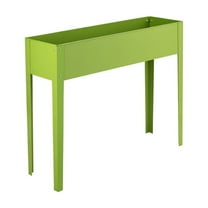 Topcobe 40 x 13 Inch Outdoor Elevated Garden Plant Flower Bed, Raised Beds for Yard Garden, Planters for Outdoor Plants