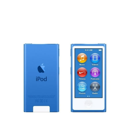 Apple iPod Nano 7th Generation 16GB Blue, (Latest Model)New in Plain White Box