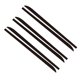 thumbnail image 4 of Fibra De Carbono Carreras De Automóviles Negros Carrocería Lateral Raya Etiqueta De La Calcomanía Del Capó Del Techo Para BMW 1 3 4 5 6 Serie F3 Espalda Macarena Pegatina de la falda del lado del cuerpo del coche, 4 of 8