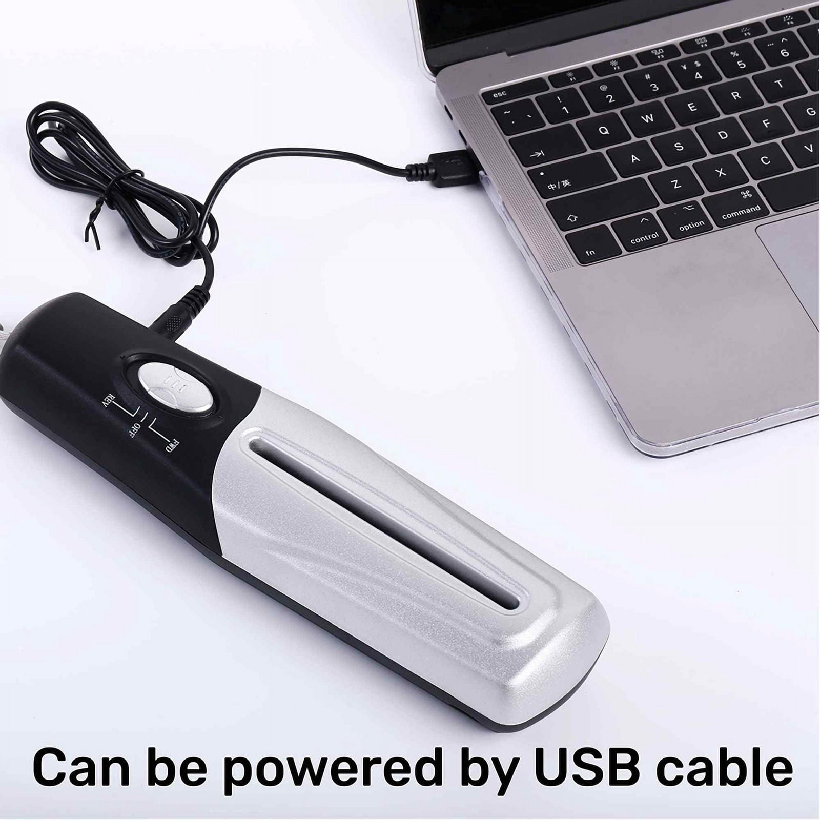 Handheld Mini Paper Shredders, Portable Paper Shredder, USB Paper Shredders Document Strip Cutter  Stationery