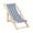 Blue, variant on Yesbay Mini Furniture Beach Chair for Kids with Non-Toxic Wood and Fabric - Set of 1, Blue