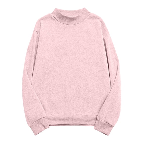 Kilaqueen Oversized Sweatshirt for Women Crewneck Solid Color Casual Cozy Long Sleeve Basic Autumn Winter Fashion Pullover Tops