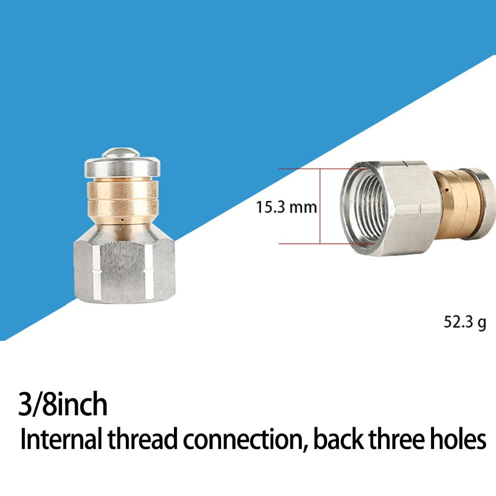 1/4\'\' , 3/8\'\'Jetter Rotary Nozzle Pressure Washer Drain Sewer Hose