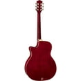 thumbnail image 4 of Luna Guitars Lotus Quilted Maple Acoustic-Electric Guitar Transparent Shiraz, 4 of 6