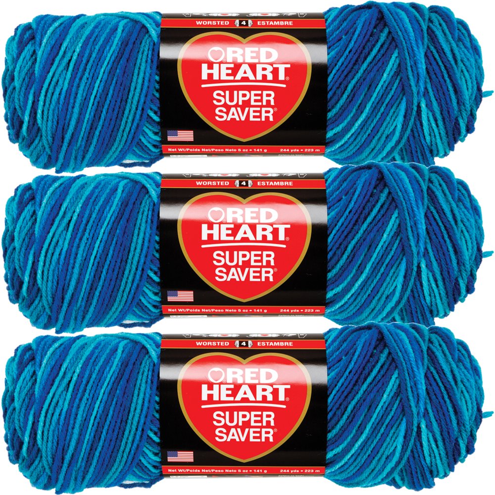 Red Heart Super Saver YarnMacaw, Multipack Of 3