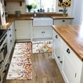 thumbnail image 4 of Fall kitchen rugs set of 2，Fall Kitchen Rugs Fall Entrance Door Mat Pumpkin Maple Leaf Non Slip Kitchen Rug Anti Fatigue Mats for Kitchen Floor Waterproof Washable Rug Runner for Fall Thanksgiving, 4 of 6