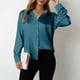 thumbnail image 2 of Blusas para mujer,Blusa de manga corta estampada para mujer, top informal de poliéster, camisa de largo regular a la moda para uso diario, sopatenor, 2 of 8