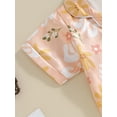 thumbnail image 6 of Satin Pajama Set for Kid Baby Girl Boy Button-up Tops Shorts Sleepwear Nightwear Loungewear Outfits, 6 of 9