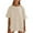 Beige, variant on Breezora Oversized Cotton Tee for Women Soft Breathable Short Sleeve Crewneck Tshirt Trendy Relaxed Fit Summer Essential Top L Size Beige