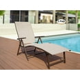thumbnail image 6 of Kozyard Aluminum Beach Yard Pool Reclining Adjustable Chaise Lounge (Beige, 2 Packs), 6 of 6