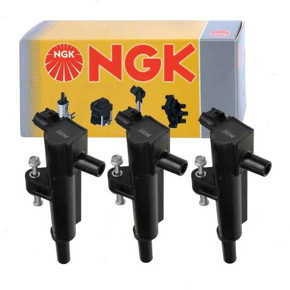 3 pc NGK Ignition Coils compatible with Mitsubishi Raider 3.7L V6 2009