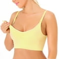 thumbnail image 3 of Mommies' Best Womens Seamless Nursing Maternity Bra Small Yellow, 3 of 7