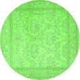 thumbnail image 1 of Ahgly Company Indoor Round Persian Green Traditional Area Rugs, 3' Round, 1 of 1