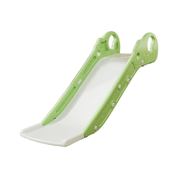 Tobogán infantil de interior con forma de sofá, tobogán para niños pequeños con escalones antideslizantes, material PP duradero. verde