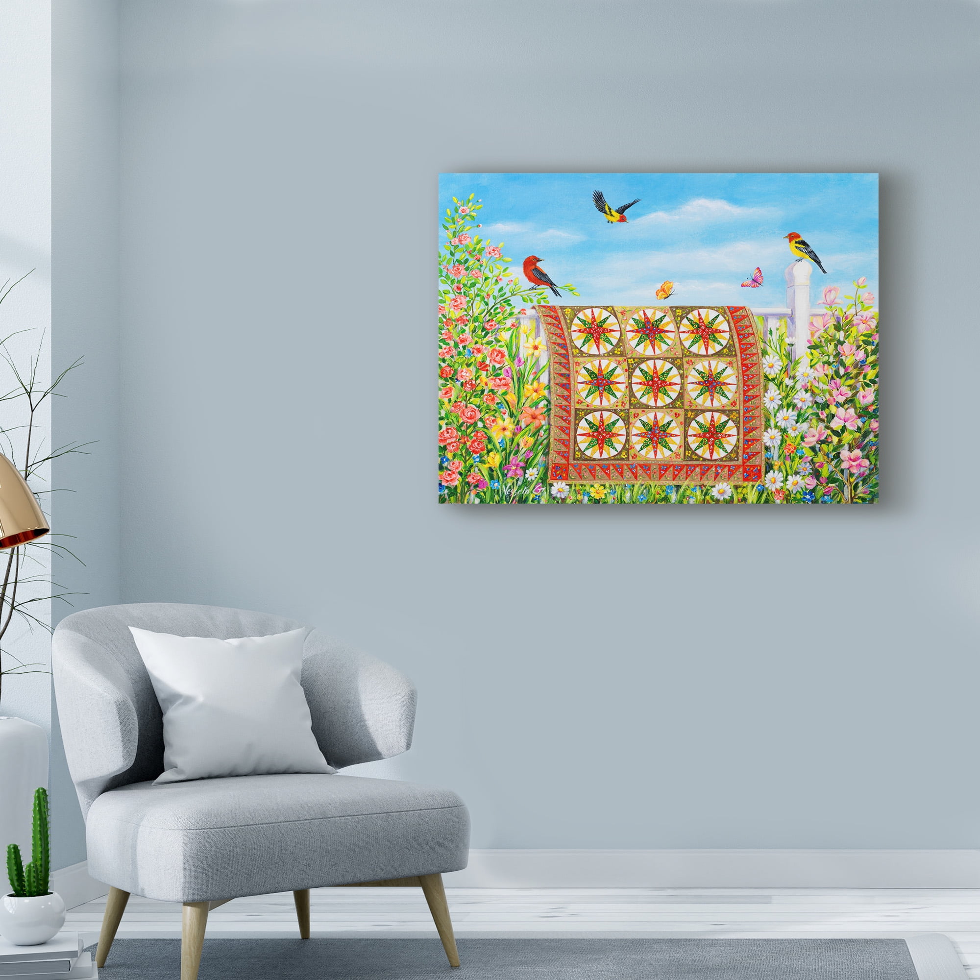 Trademark Fine Art 'New Day Quilt' Canvas Art by Vessela G.