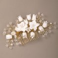 thumbnail image 4 of Shisuyan Bridal Hair Piece with Rhinestone Flower Design Wedding Hair Accessory 1Pcs, 4 of 9