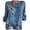 bleu, variante sur TopLLC Chandails Henley à Manches Longues pour Femmes, Élégants, Col Rond, Imprimé Floral, Chandail à Enfiler, Chemises à Boutons, Décontracté, Grande Taille, Blouses Bohèmes, Haut avec Poches