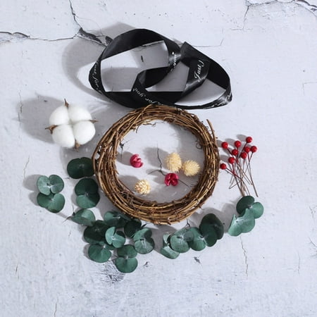 

NEGJ Dried Flowers Pendant Decoration Mother s Day DIY Hand-Made Wreath Material Package