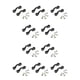 thumbnail image 1 of Soidarity Keep Diving KK-A06 Tornillos de acero inoxidable Bucles de cubierta de nylon Canoas portátiles Barco de pesca Kayak Pad Eye Kit 2 juegos 10piezas, 1 of 6