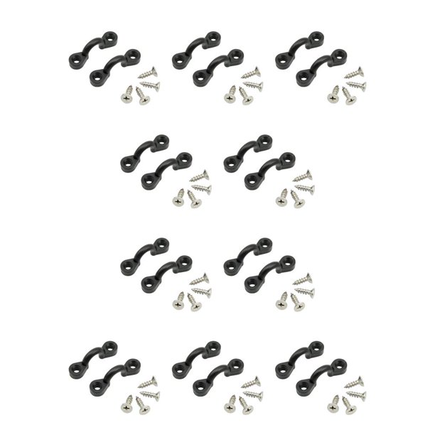 Soidarity Keep Diving KK-A06 Tornillos de acero inoxidable Bucles de cubierta de nylon Canoas portátiles Barco de pesca Kayak Pad Eye Kit 2 juegos 10piezas
