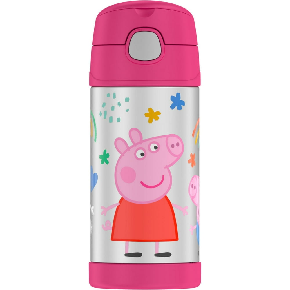 Thermos Funtainer Vacuum Insulated Stainless Steel Bottle with Straw