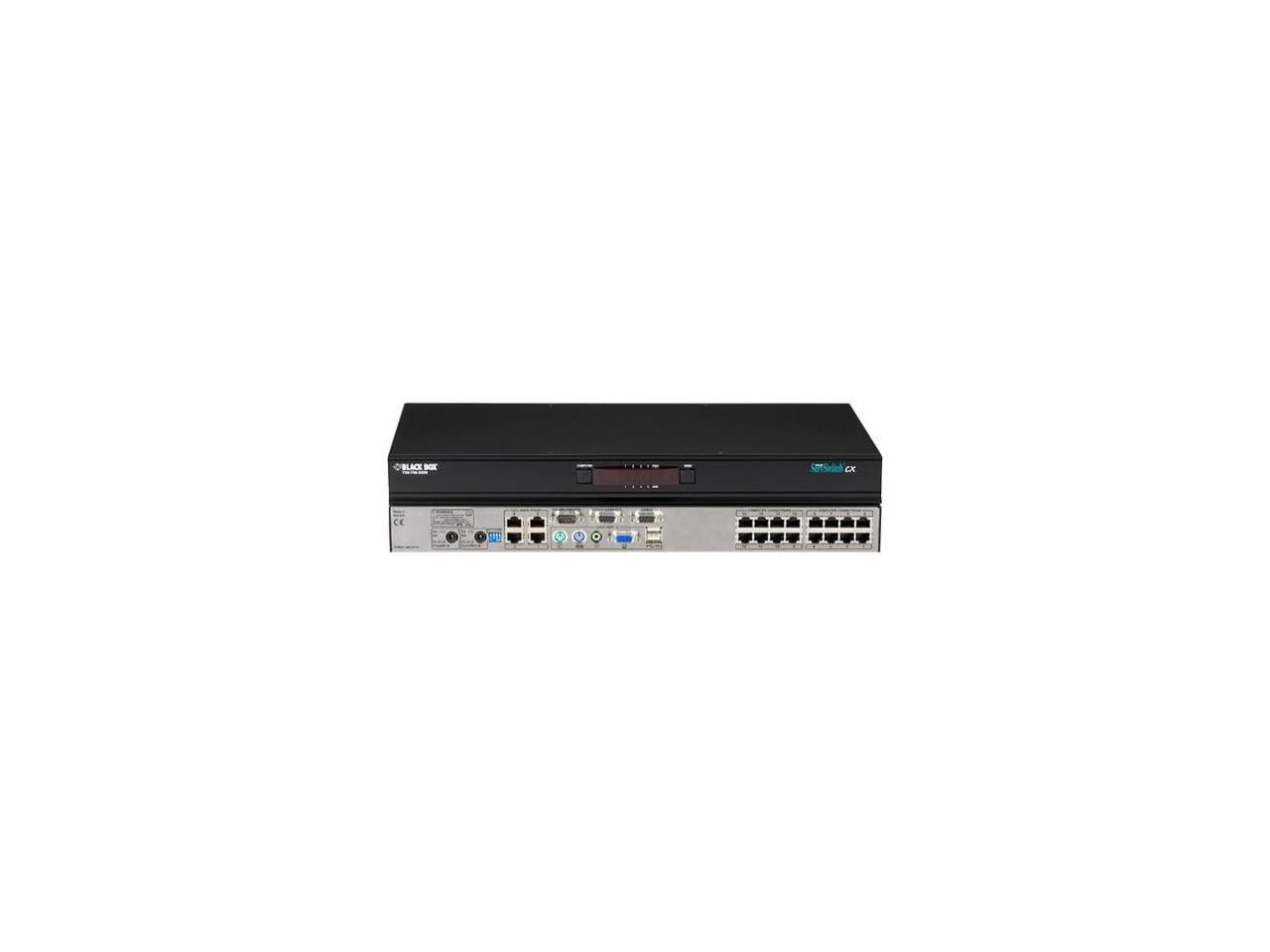 Black Box ServSwitch CX KVM Switch (1) Analog Console Port + (4) Users (16) Servers