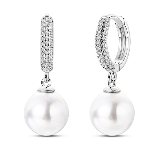 NARMO 925 Sterling Silver Hoop Earrings for Women's Jewelry Birthday Gift with Box