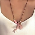 thumbnail image 4 of Exquisite Coral Ceramic Necklace Handmade Craftsmanship Neckchain Gift Present, 4 of 17