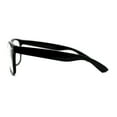 thumbnail image 4 of Classic Hipster Plastic Horn Rim Blue Light Filtering Computer Glasses Black, 4 of 4