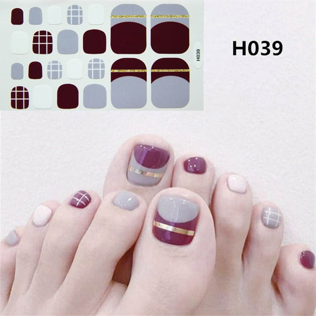 ABPWLY Foot Stickers Foot Nail Stickers for Female DIY Nail Decoration Art Clearance Health and Beauty Canada Days Beauty Products Health and Beauty