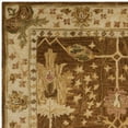 thumbnail image 5 of SAFAVIEH Antiquity Derbhile Traditional Bordered Wool Area Rug, Brown/Beige, 9'6" x 13'6", 5 of 7