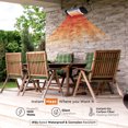 thumbnail image 2 of Comfort Zone Outdoor/Indoor Electric Patio Heater with Remote Control - Black/Silver, 2 of 7