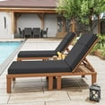 thumbnail image 6 of Kimunuk Outdoor Chaise Lounge Cushions set of 2, 80" x 26" x 4" Waterproof Pool Beach Recliner Replacement Cushions with Ties, Grey, 6 of 7