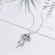 thumbnail image 3 of Collar de suéter colgante de perro caniche lindo Sunnimix Opal Diamante 2018 Plata, 3 of 8