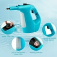 thumbnail image 3 of Canddidliike 1400W Handheld Steam Cleaner with 14-Piece Accessory Kit and Child Lock-Blue, Perfect for Stain Removal, Curtains, Car Seats, Floor, Window Cleaning, 3 of 10