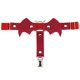 thumbnail image 3 of 2X Bat Wing Liga Pierna Anillo Arnés Liguero Tirante Ajustable Rojo 2 piezas, 3 of 8