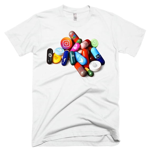 SOCIAL DRGZ WHITE TEE - S