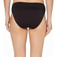 thumbnail image 2 of Tommy Bahama Pearl High-Waist Hipster Bikini Bottom Black Women's Swimwear, XL, 2 of 2
