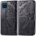 thumbnail image 2 of Compatible with Samsung Galaxy A42 5G Wallet Case for Women, Leather Flip Folio with Kickstand Magnetic and Card Holder Protective Case for Samsung Galaxy A42 5G Butterfly Black SD, 2 of 14